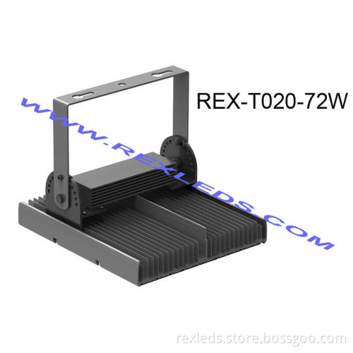 Rex-t020-72w Ip65 Aluminium Led Tunnel Light Heat Dissipation For Advertising Billboard